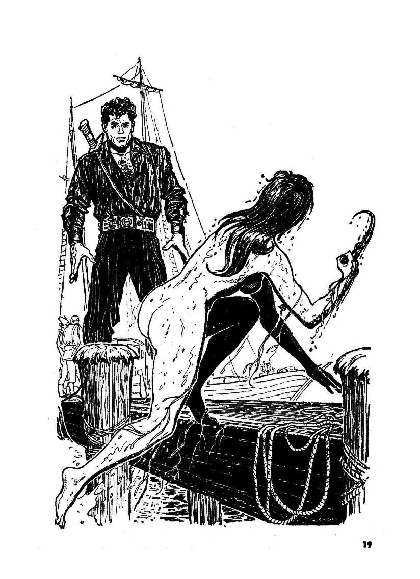 Barry Waldman, SFA 57-10. The influence of the 1956 movie Forbidden Planet on the design of the robot is obvious.