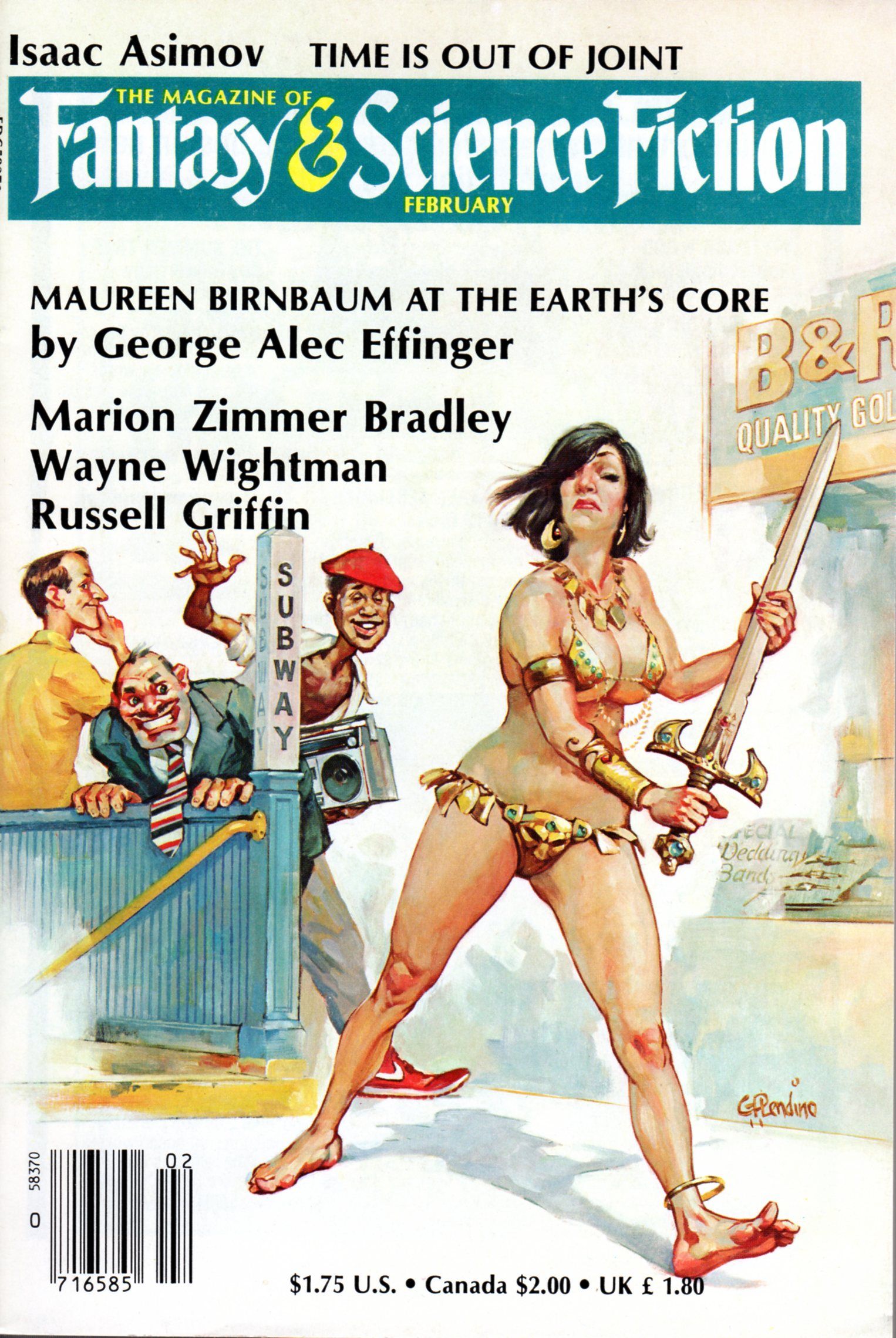 #567 David Hardy, F&SF 98-10,11, illustrating All the Birds of Hell by Tanith Lee.