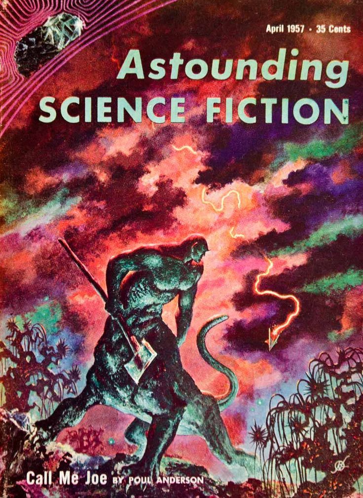 Kelly Freas, ASF 53-10, The Gulf Between by Tom Godwin. Also used as the cover of the art book, Frank Kelly Freas As He Sees It. Freas' first cover for Astounding.