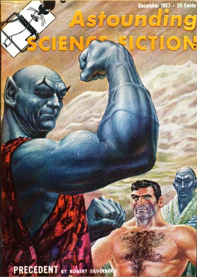 Kelly Freas, ASF 55-04, Nicholas van Rijn from The Long Way Home by Poul Anderson.