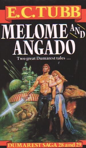 #28 & 29 Unknown artist (Blas Gallego has been suggested), Melome and Angado by E.C. Tubb (UK omnibus), 1988.