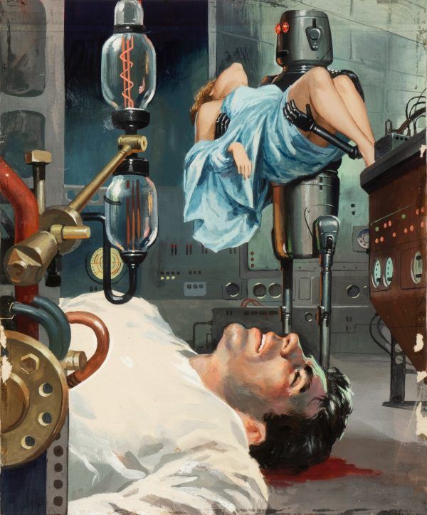 Carlo Jacono, Black Abyss by J.L. Powers (John S. Glasby), UK, 1960, cover art.