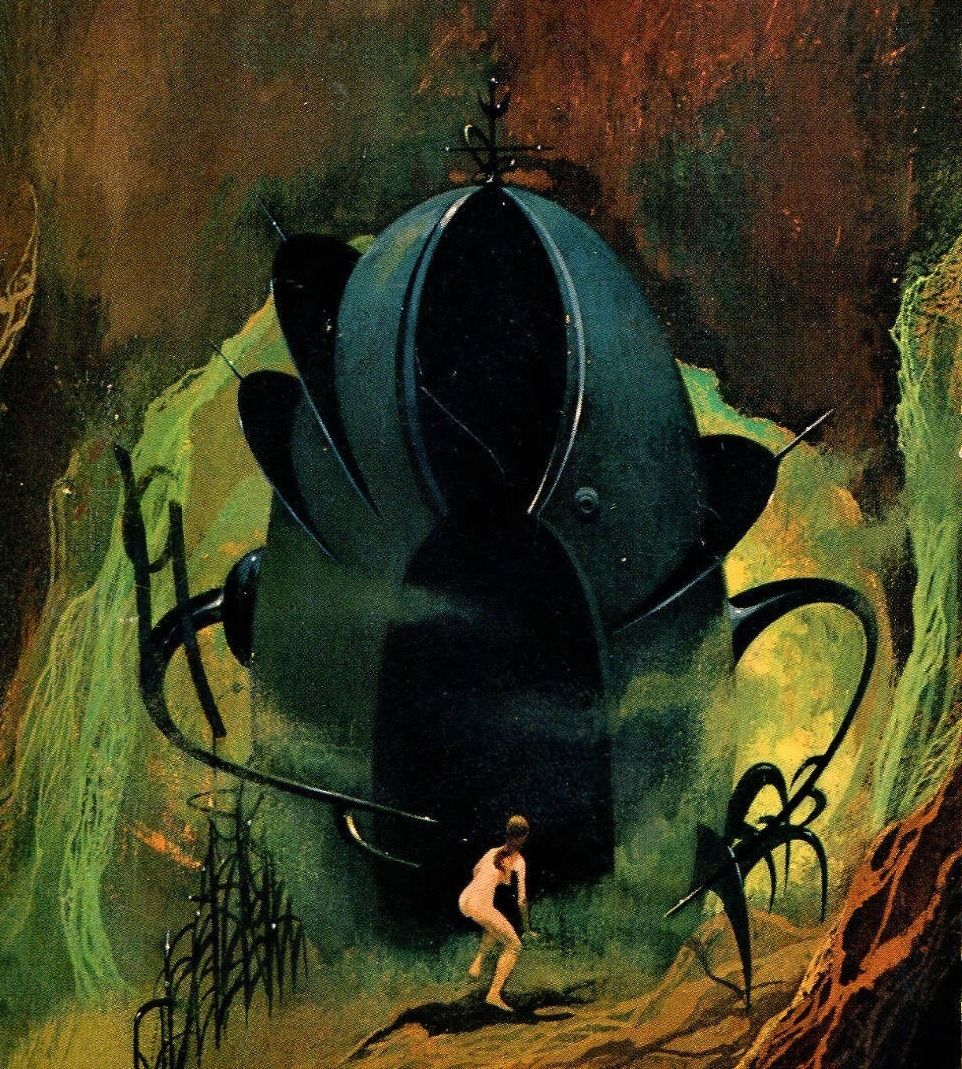 Paul Lehr, Rogue Star by Frederik Pohl & Jack Williamson, Ballantine Books, 1969.