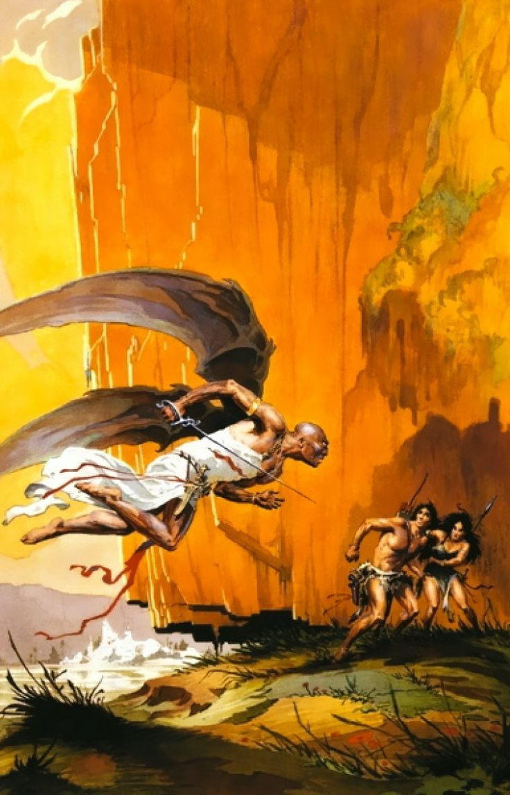 Cover for RGK: The Art of Roy G. Krenkel 2005. Also used for Out of Time's Abyss (Caspak 3) by ERB.