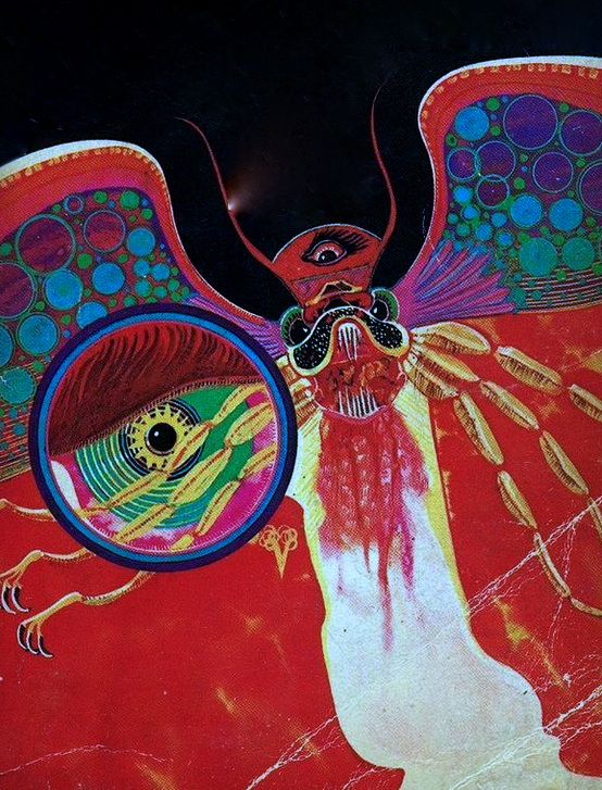 Victor Valla, The Colour of Out of Space (detail), by H.P. Lovecraft 1971. This cover was improperly attributed to Virgil Finlay on the net.