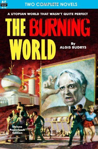 Stanley Meltzoff, The Burning World (1957) by Algis Budrys combined with Forever is Too Long by Chester S. Geier, a novella from 1947, Armchair Fiction 2012, variant cover from Revolt in 2100 by Robert A. Heinlein. The cover would also work well with Orwell's 1984.