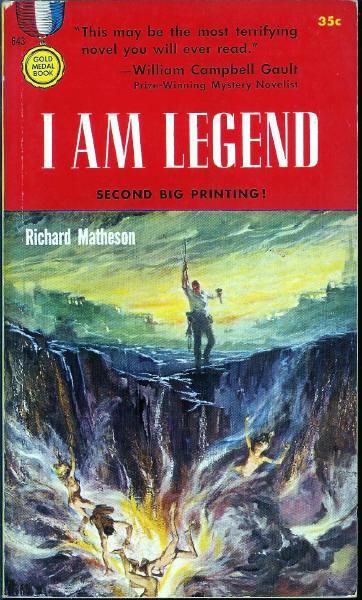 Stanley Meltzoff, I Am Legend by Richard Matheson 1957, the basis of several movies. The cover differs only in color from the 1st edition (1954).
