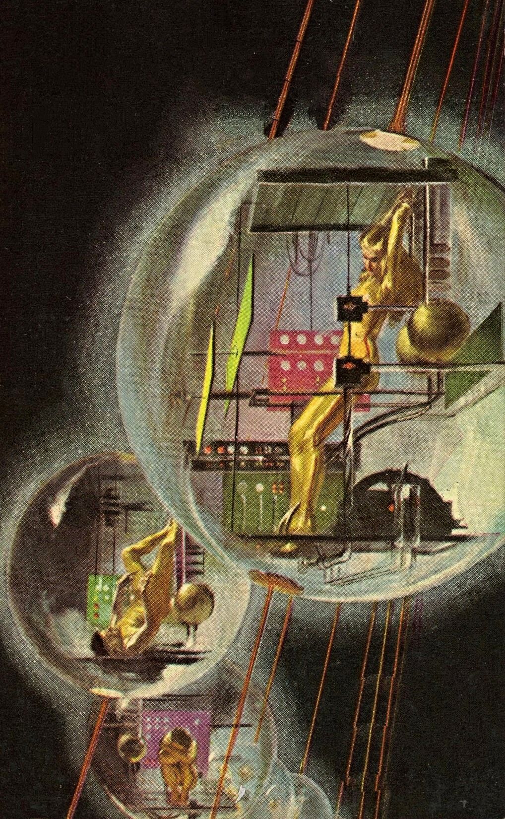 Stanley Meltzoff, cover art for SF Terror Tales edited by Groff Conklin 1955.