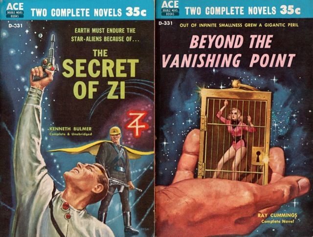 D-331 Emsh, The Secret of Zi Kenneth Bulmer/Ed Valigursky Beyond the Vanishing Point by Ray Cummings, 1958.