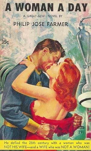 #43 Gerald McConnel, A Woman a Day by Philip Jose Farmer, Galaxy Novel 1960.