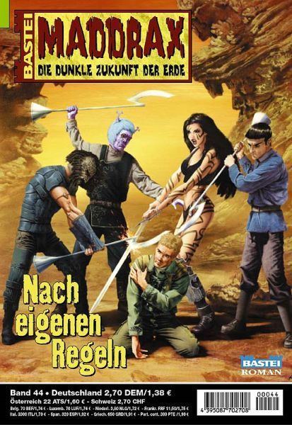 Maddrax 044: According to their Own Rules by Claudia Kern. A group of villagers have devoted their lives to role-playing as Feds, Klings, Roms, and Andors...until someone breaks the rules by committing murder. As strangers, our heroes are likely to be the next victims!