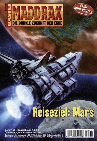 Maddrax 155, Destination: Mars by Jo Zybell, 2005-12-27. Looks like Mars has been terraformed.