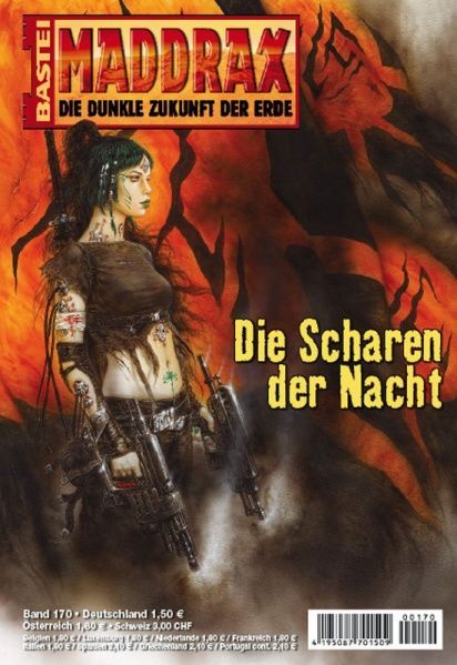 Maddrax 170: Night Crowds by Ronald M. Hahn, 2006-07-25. Cover by Luis Royo.