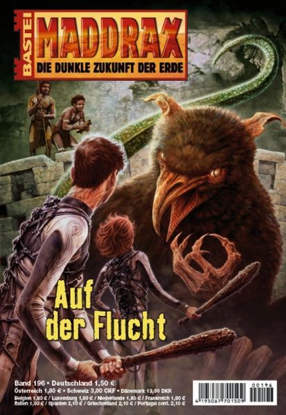 Maddrax 196: On the Run by Susan Schwartz & Jana Paradiji, 2007-07-24. Cover by Koveck.