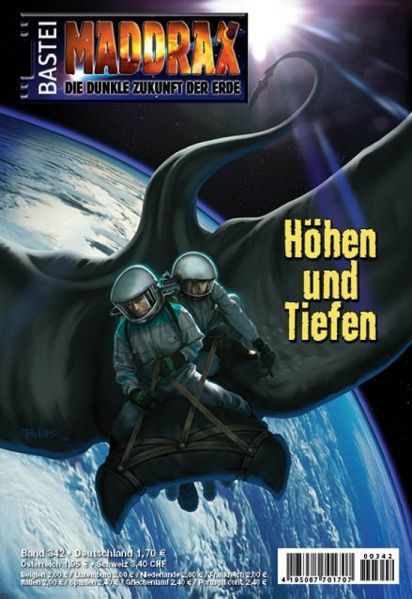 Maddrax 342, Ups and Downs by Sascha Vennemann, 2013-02-26. Cover by Néstor Taylor.