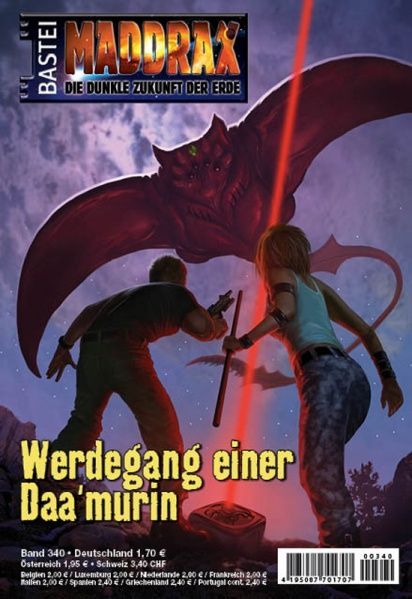 Maddrax 340, Career of a Daa'murin by Michelle Stern, 2013-01-29. Cover by Néstor Taylor.