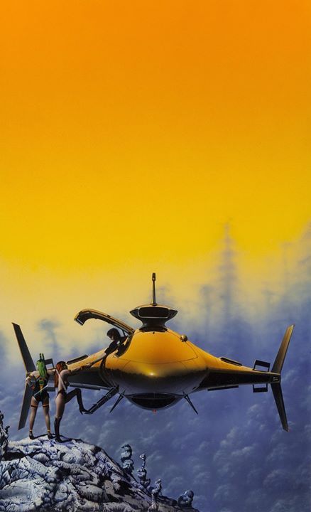 Tim White  The Song of Phaid the Gambler. Cover art (1981) November 08 2018 at 12:16AM #raypunk