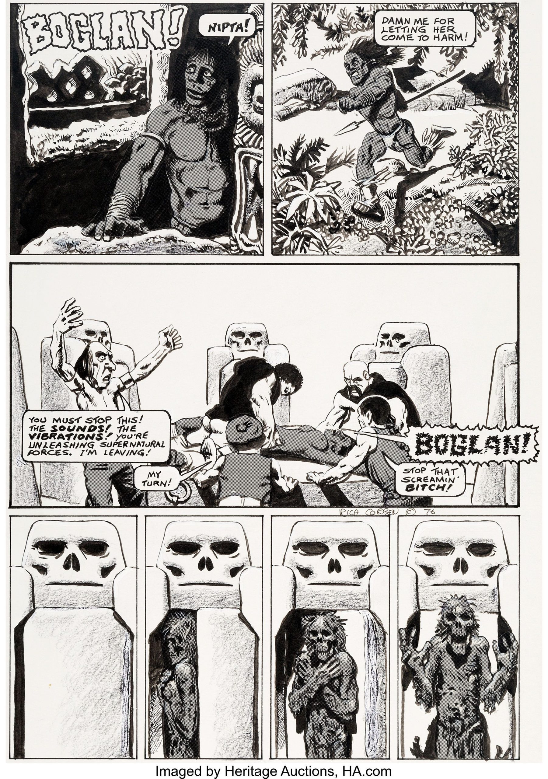 Richard Corben Hot Stuf' #3 Story Page 6 Original Art | Lot #93055 | Heritage Auctions