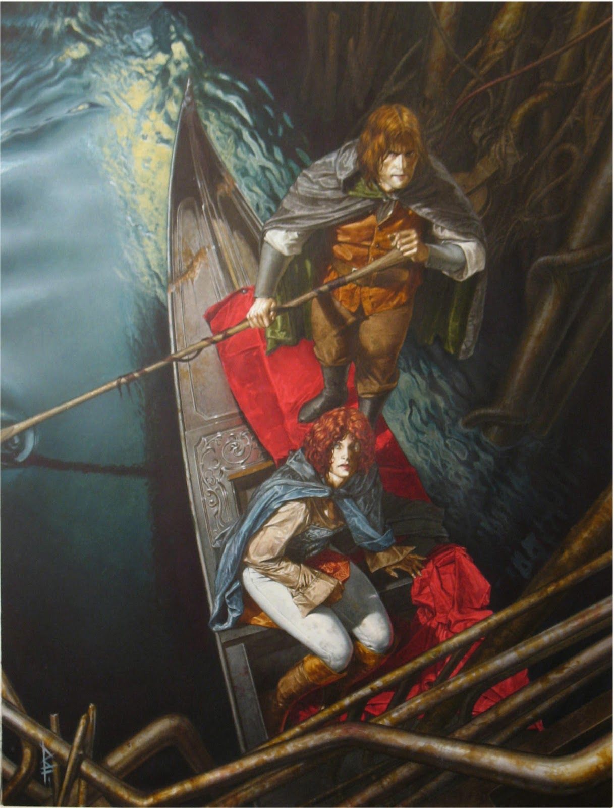 Riccardo Federici, clean cover for Saria Vol.1-Secret Agenda. (Interior art by Paolo Eleuteri Serpieri.)