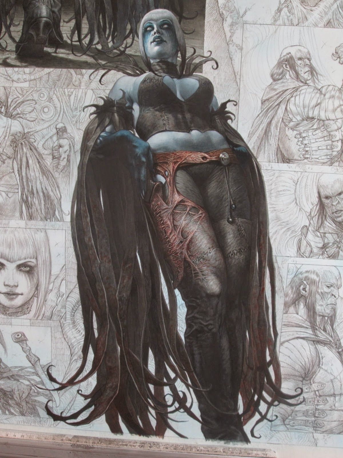 Riccardo Federici - WORK IN PROGRESS OF SARIA 3 (Editions Delcourt) -  Found on riccardofederici.blogspot.com