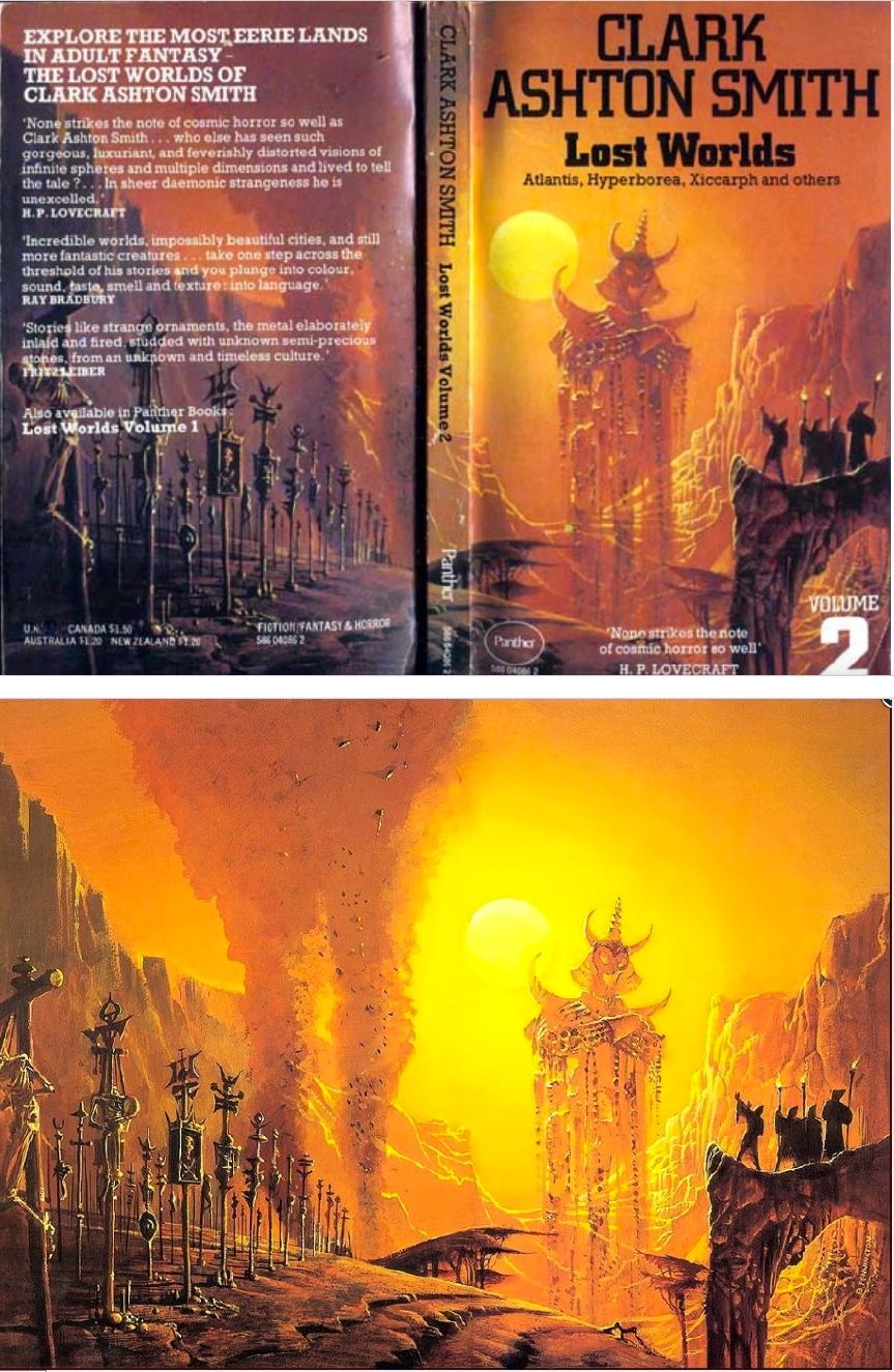 BRUCE PENNINGTON - Lost Worlds: Volume 2 by Clark Ashton Smith - 1975 Panther Books - cover by isfdb