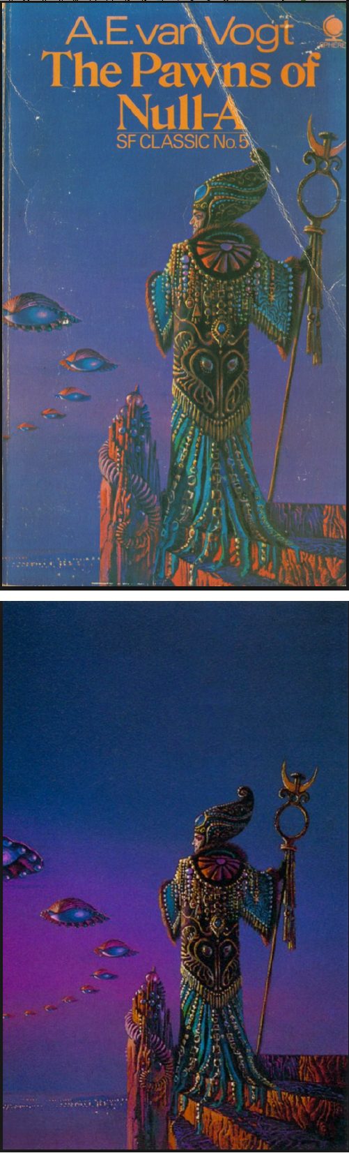 BRUCE PENNINGTON - The Pawns of Null-A by A.E. van Vogt - 1974 Sphere Books - cover by isfdb