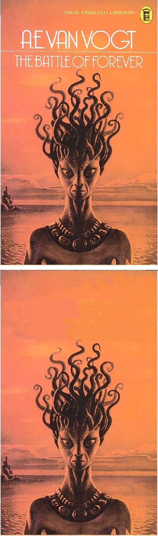 BRUCE PENNINGTON - The Battle of Forever by A. E. van Vogt - 1973 New English Library - cover by isfdb