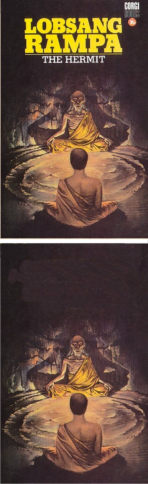 BRUCE PENNINGTON - The Hermit by T. Lobsang Rampa - 1971 Corgi Books - cover by isfdb