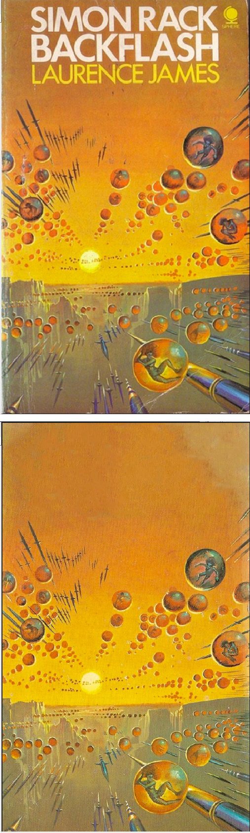 BRUCE PENNINGTON - Backflash by Laurence James - 1975 Sphere Books - cover by google