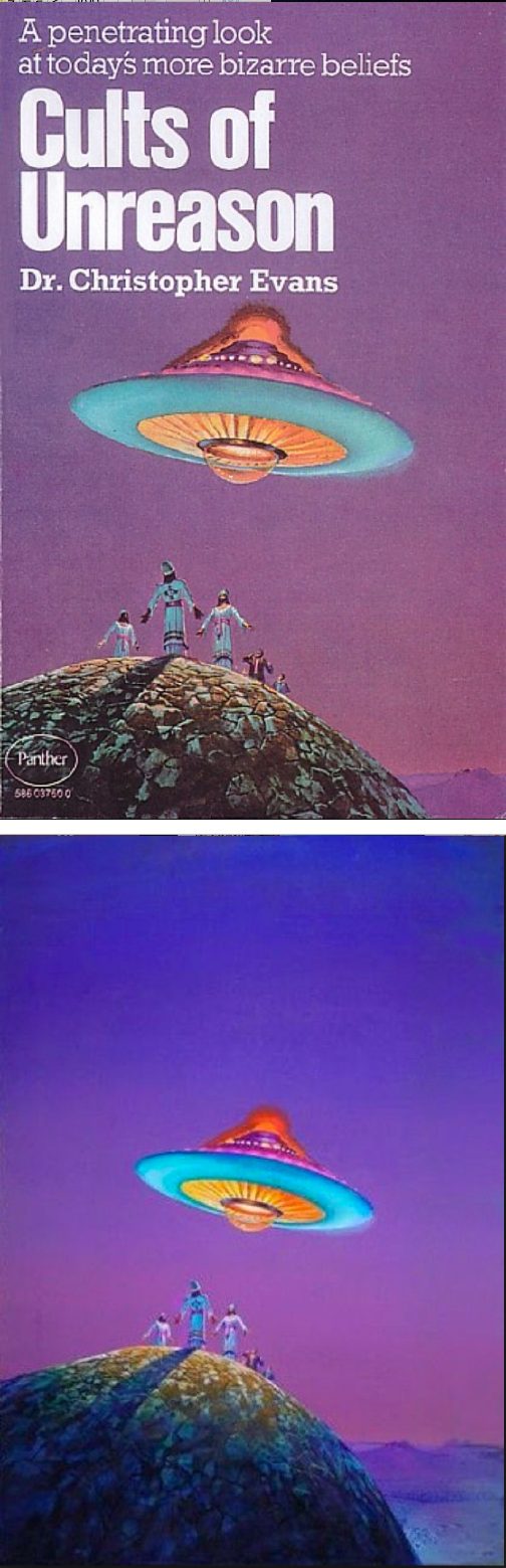 BRUCE PENNINGTON - Cults of Unreason by Christopher Evans - 1974 Panther Books - cover by isfdb