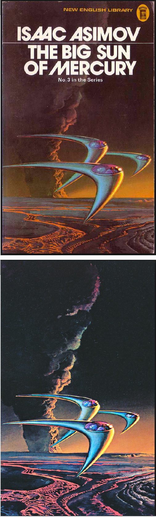 BRUCE PENNINGTON - The Big Sun of Mercury by Isaac Asimov - 1974 New English Library - cover by isfdb