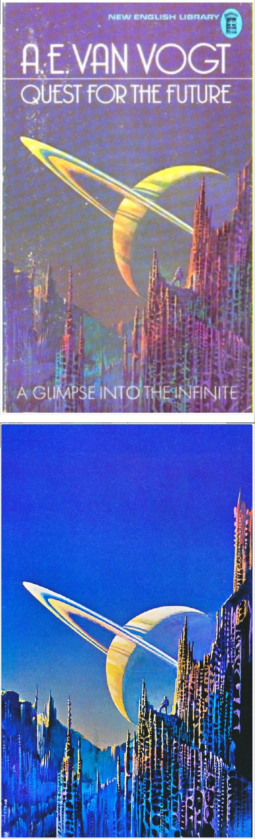 BRUCE PENNINGTON - Quest for the Future by A. E. van Vogt - 1972 New English Library - cover by isfdb