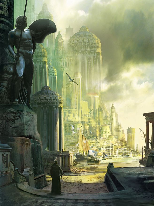 Stephan Martiniere, The Long Price Quartet, Book 1: A Shadow in Summer by Daniel Abraham, 2006.