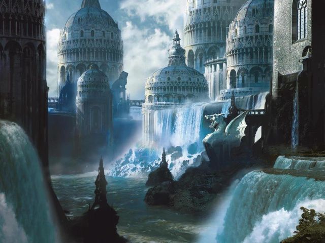 Island - Stephan Martiniere Another stunning basic land from Martiniere. The level of detail is mind-blowing.