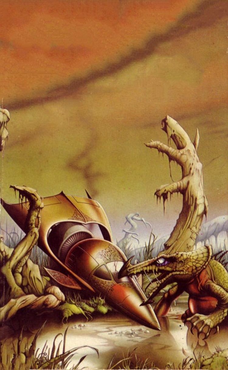 Rodney Matthews - art for the front cover Web of the Witch World by Andre Norton - 1978 Tandem paperback