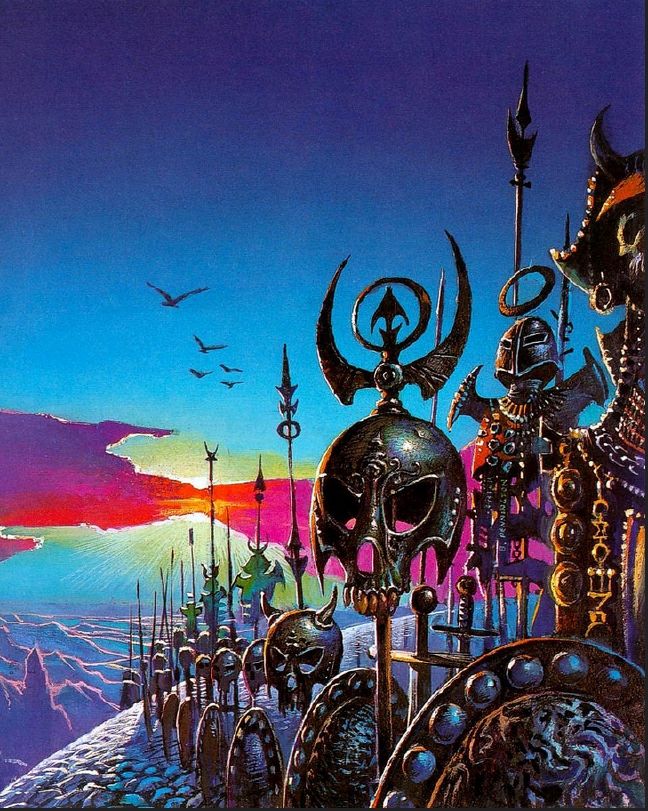 Bruce Pennington, Lost Worlds (front of a wraparound cover) by Clark Ashton Smith, 1994 Paper Tiger / Dragon's World.