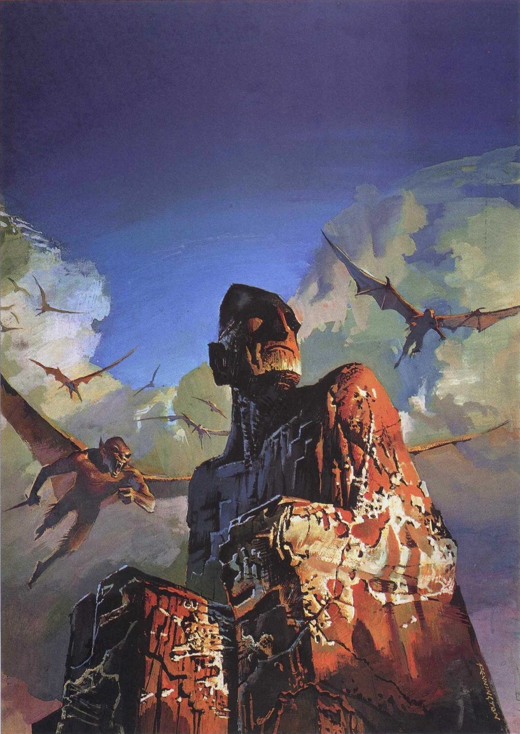 Bruce Pennington, The Stone God Awakens by Philip Jose Farmer, Panther Books  1976.