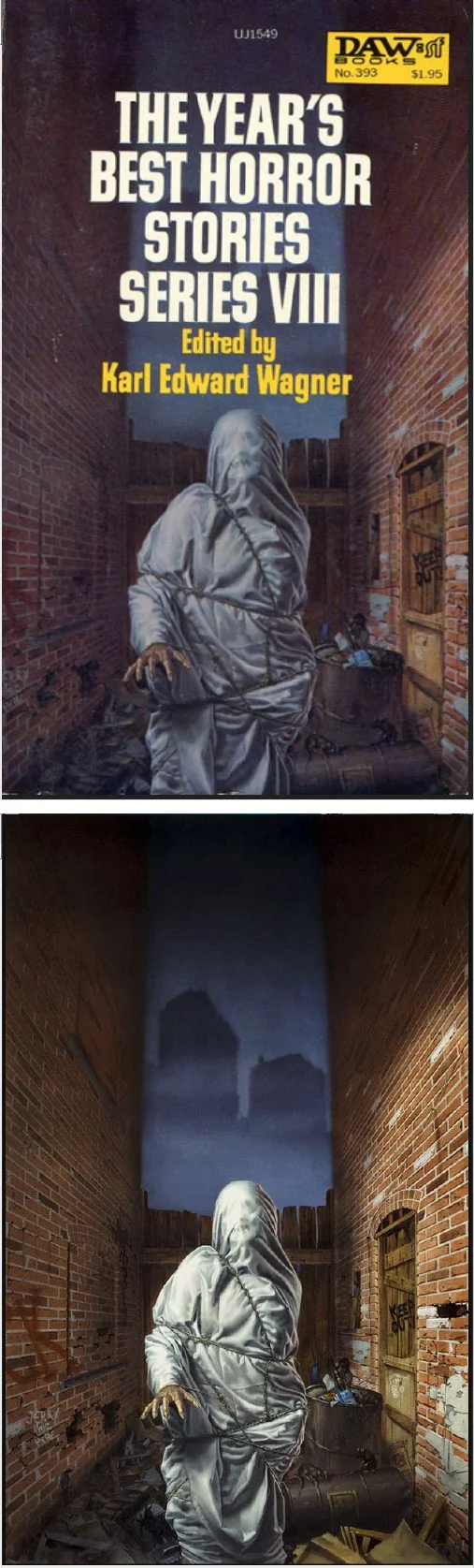 Michael Whelan's Covers Art MICHAEL WHELAN - The Year's Best Horror Stories: Series VIII edited by Karl Edward Wagner - 1980 Daw Books - cover by isfdb - print by michaelwhelan.com