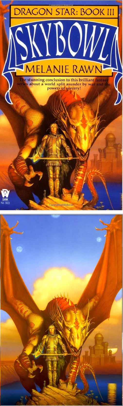 Michael Whelan's Covers Art MICHAEL WHELAN - Skybowl (Dragon Star, Book 3) by Melanie Rawn - 1994 Tor Books - cover by Amazon