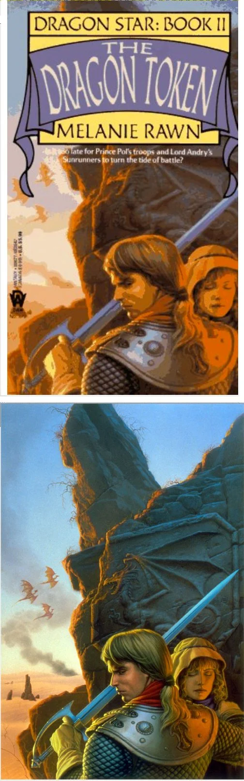 Michael Whelan's Covers Art MICHAEL WHELAN - The Dragon Token by Melanie Rawn (Dragon Star 2) - 1992 DAW Books - cover by Amazon