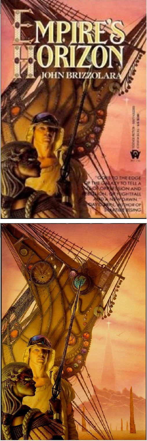 Michael Whelan's Covers Art MICHAEL WHELAN - Empire's Horizon by John Brizzolara - 1989 DAW Books - cover by isfdb