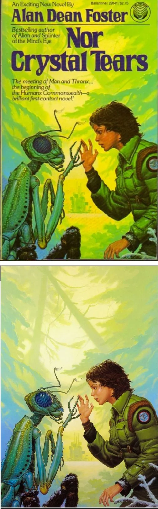 Michael Whelan's Covers Art MICHAEL WHELAN - Nor Crystal Tears by Alan Dean Foster - 1982 Del Rey / Ballantine - cover by isfdb