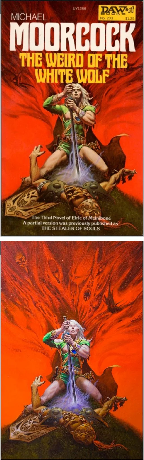 Michael Whelan's Covers Art MICHAEL WHELAN - The Weird of the White Wolf by Michael Moorcock - 1977 DAW Books - cover by isfdb
