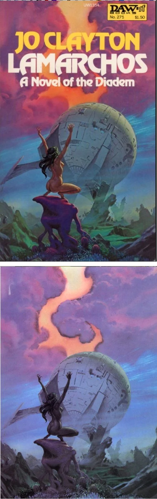 Michael Whelan's Covers Art MICHAEL WHELAN - Lamarchos (Diadem #2) by Jo Clayton - 1981 DAW Books - cover by isfdb