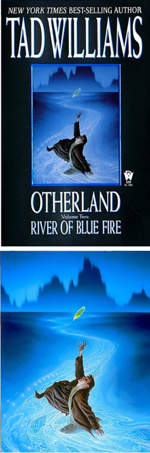 Michael Whelan's Covers Art MICHAEL WHELAN - Otherland Vol 2 River of Blue Fire by Tad Williams - 1998 DAW Books - cover by Amazon