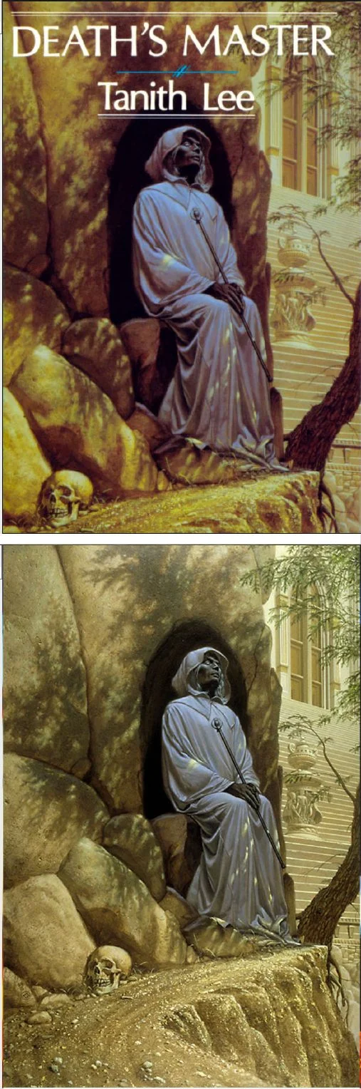 Michael Whelan's Covers Art MICHAEL WHELAN - Death's Master by Tanith Lee - 1984 Highland Press - cover by isfdb