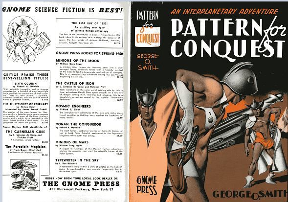 Edd Cartier's Covers Art Edd Cartier, Gnome Press jacket ad. They published an impressive list of authors.