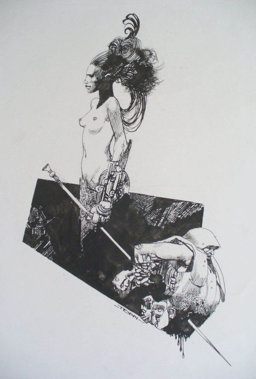 Sergio Toppi's visual Art Sergio Toppi - Giuditta e Oloferne, in Davide G.'s Toppi, Sergio Comic Art Gallery Room