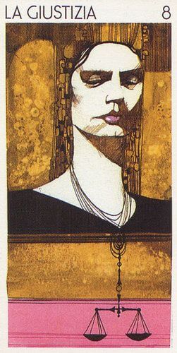 Sergio Toppi's visual Art VIII. La Giustizia - Tarocchi Universali di Sergio Toppi - Marina Marina - Picasa Web Albums