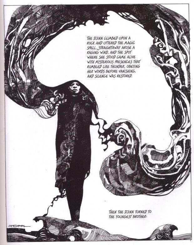 Sergio Toppi's visual Art Review time! with Sharaz-De: Tales from the Arabian Nights | Comics Should Be Good @ CBR